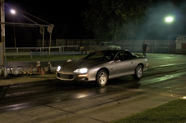 My car at the staging area