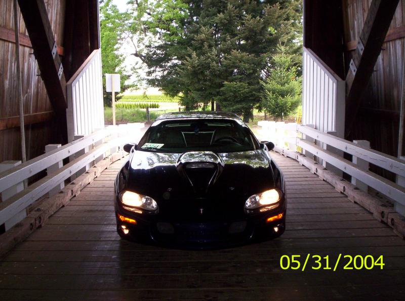 inside covered bridge